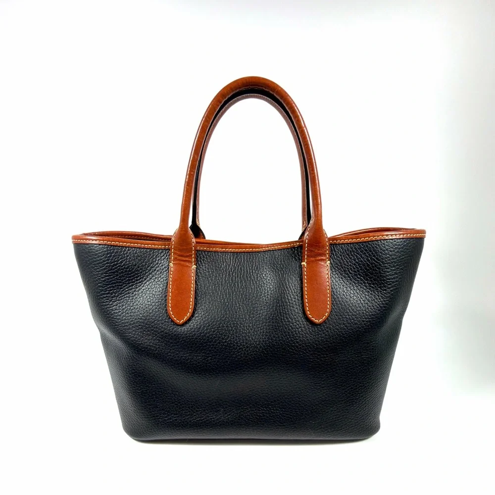 Dooney and Bourke Black Pebble Grain Leather Tote Crossbody Bag EUC - Picture 2 of 15